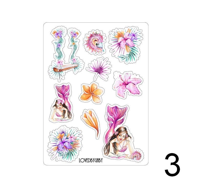 LovedbyGaby stickers "Tropical Mermaids"