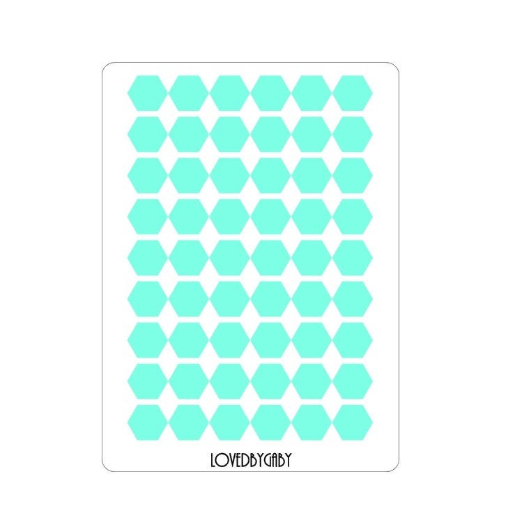 LovedbyGaby stickers "hexagon"
