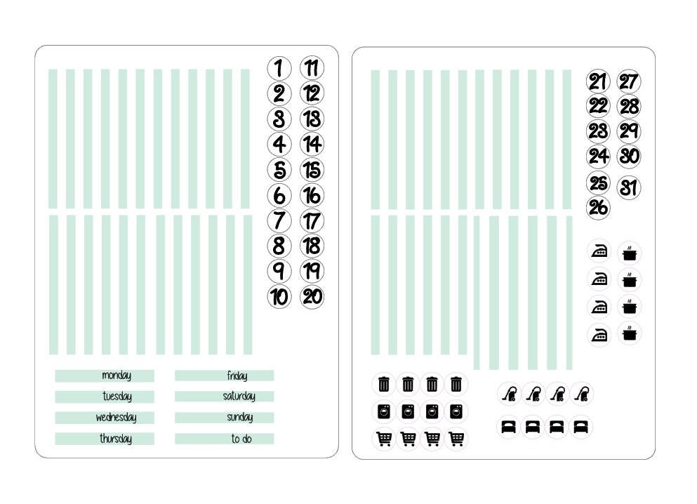 TN A6 boxes sticker kits 2