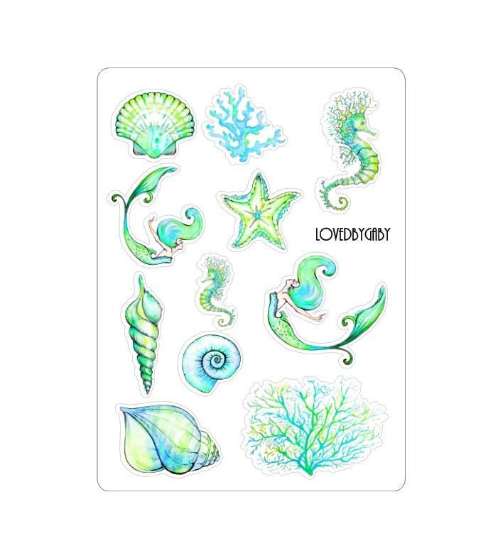 LovedbyGaby stickers "mermaids"