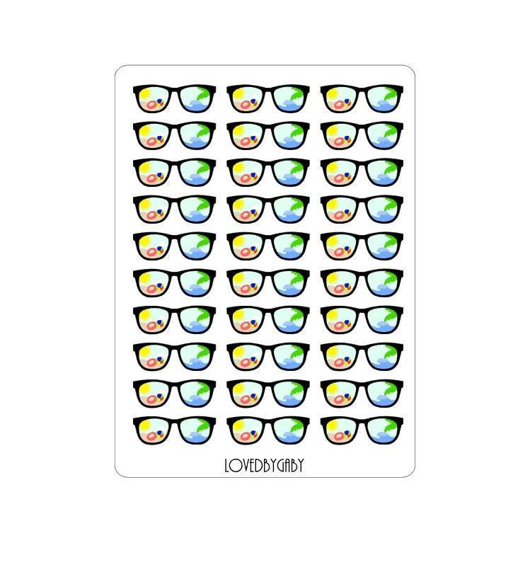 LovedbyGaby stickers pineapple or sunglasses