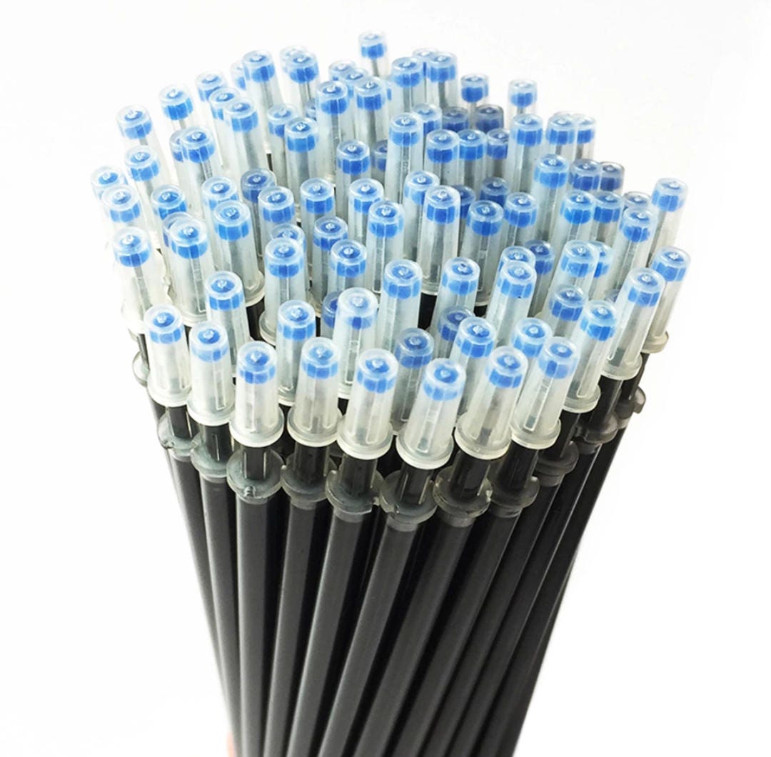 Sparkling rollerball refills blue, red or black