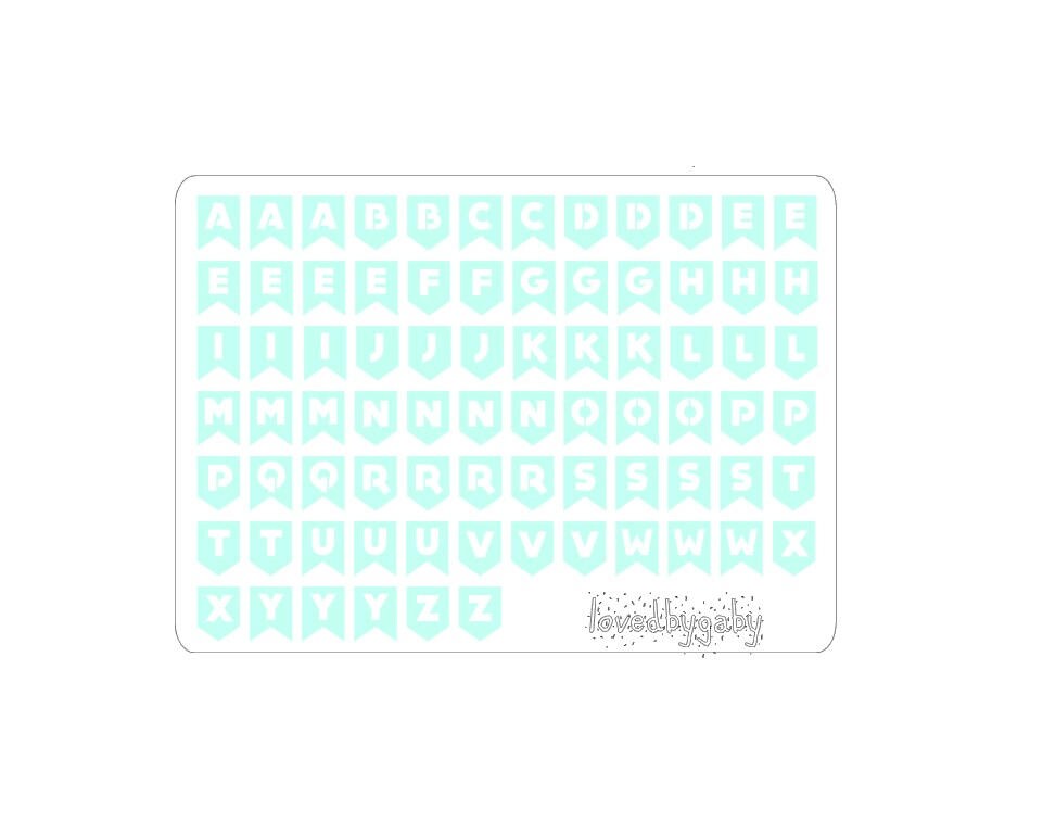 ABC flag stickers