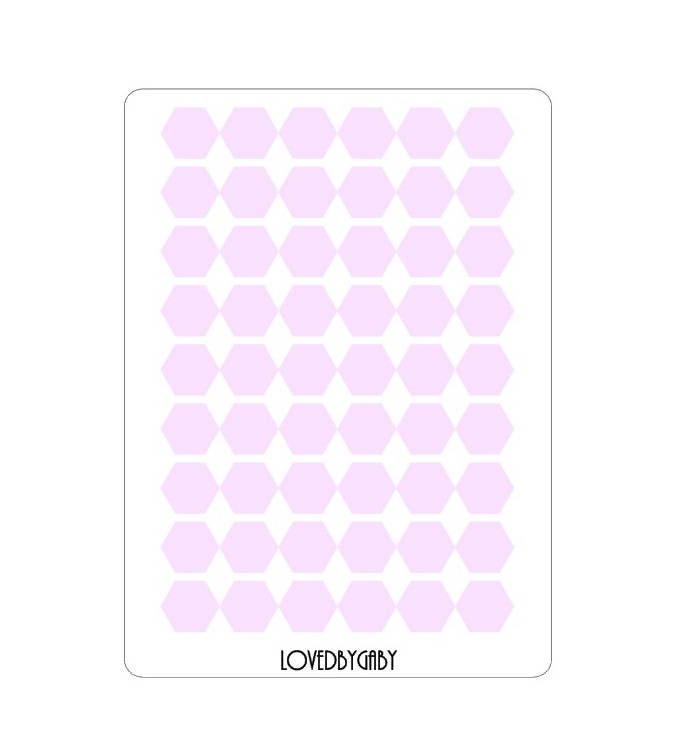 LovedbyGaby stickers "hexagon"