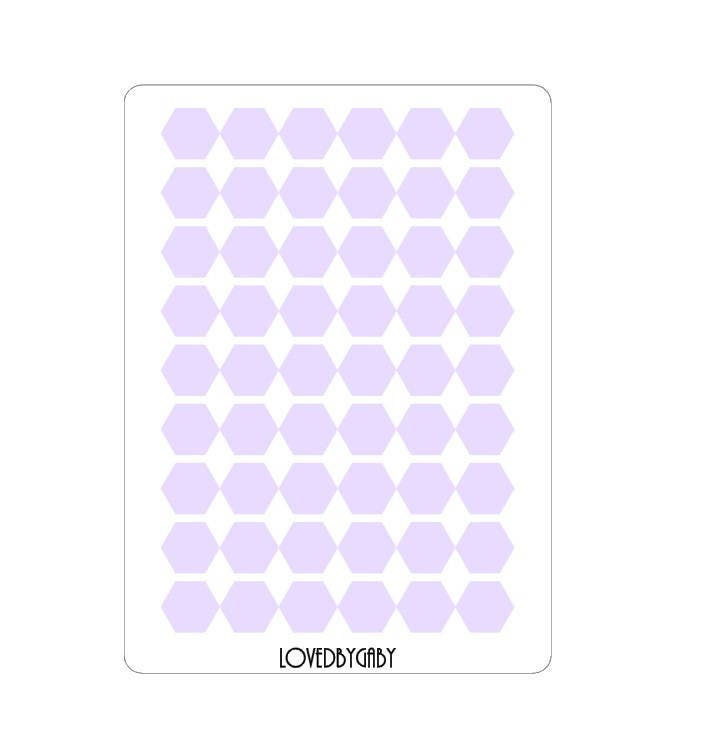 LovedbyGaby stickers "hexagon"