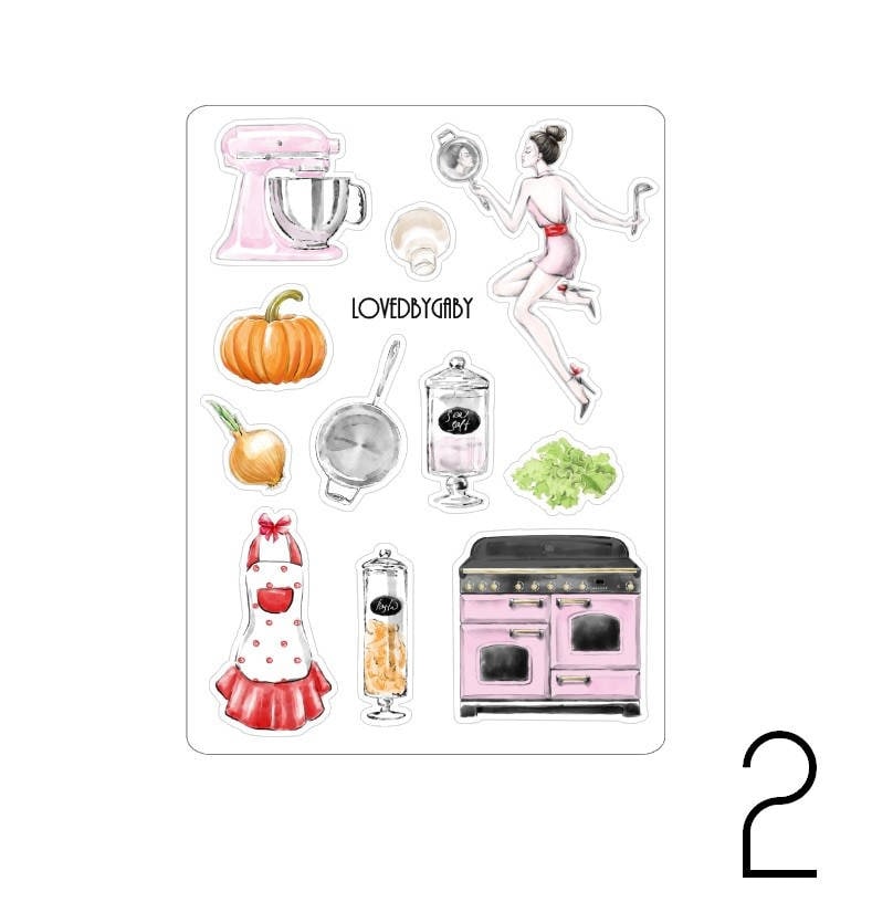 LovedbyGaby stickers "kitchen"