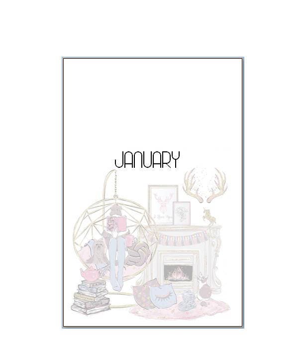 2026 Monthly cards for the A5 planners