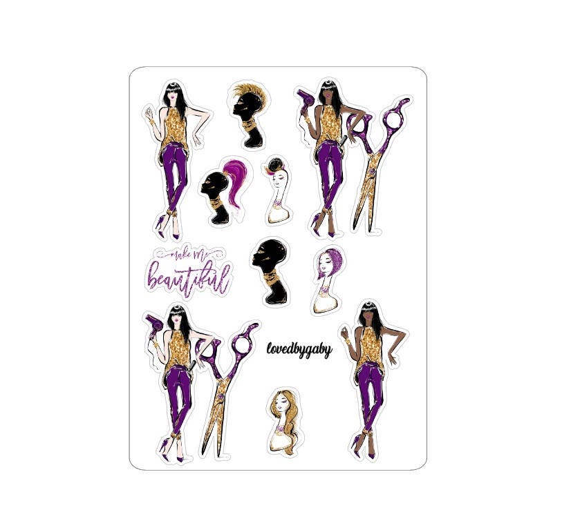 LovedbyGaby stickers "Beauty Salon"