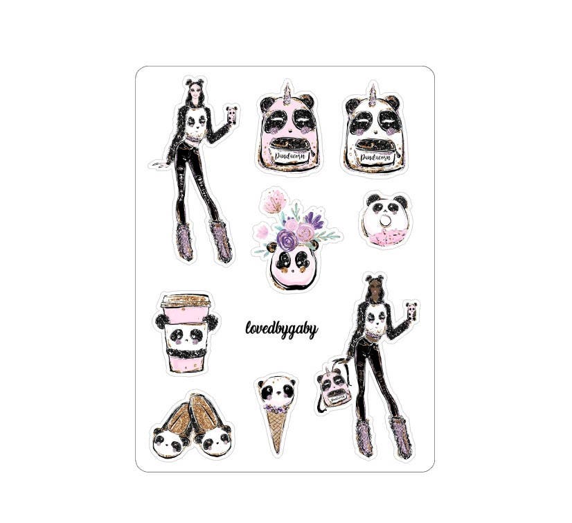 LovedbyGaby stickers Panda Chic