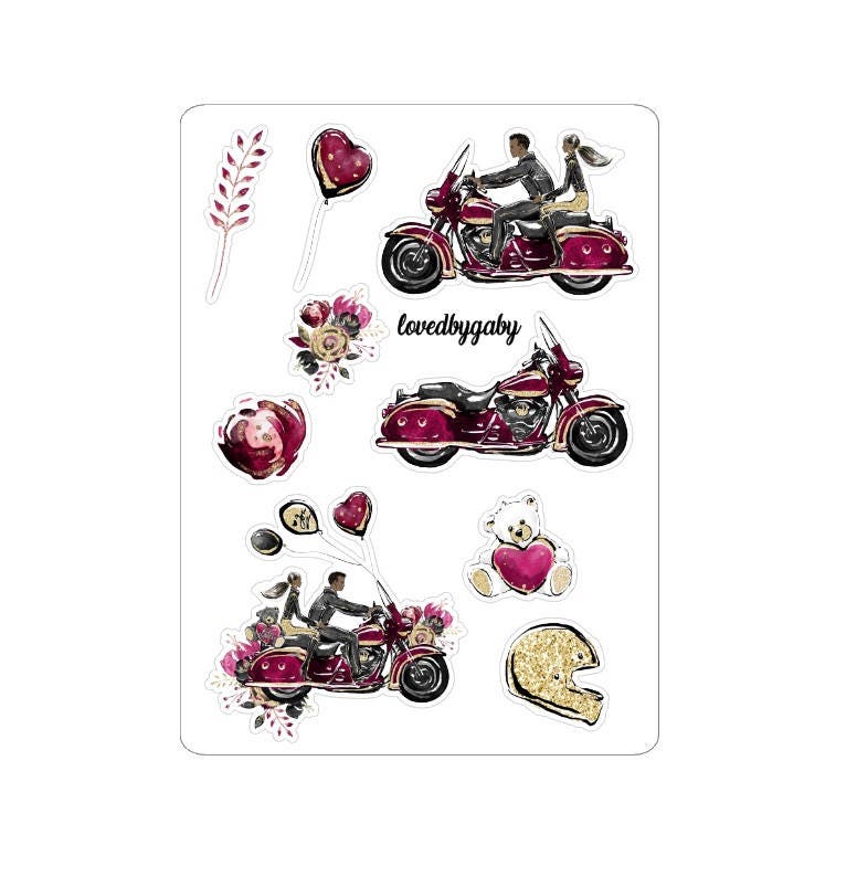 LovedbyGaby stickers "Bikers Valentine"