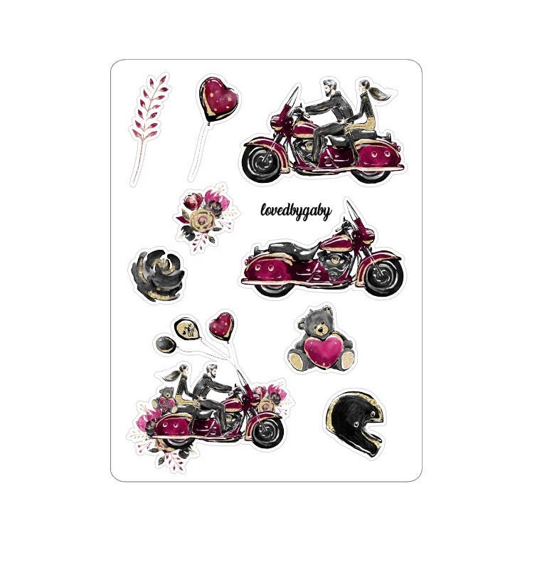 LovedbyGaby stickers "Bikers Valentine"