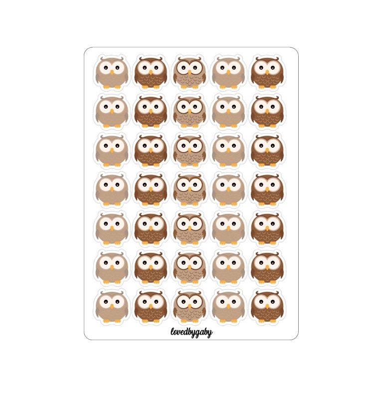 LovedbyGaby stickers Chihuahua, Owl and Dachshund