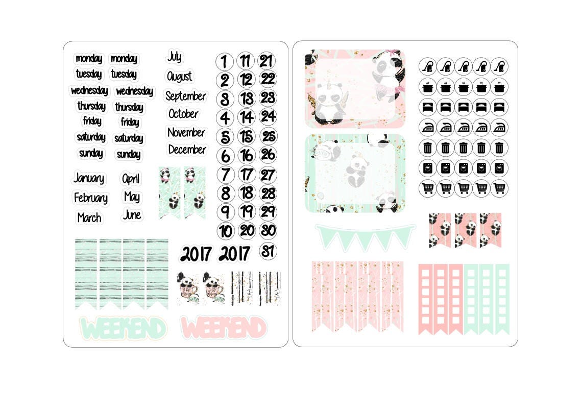 A5 deco date stickers for the classic inserts 4