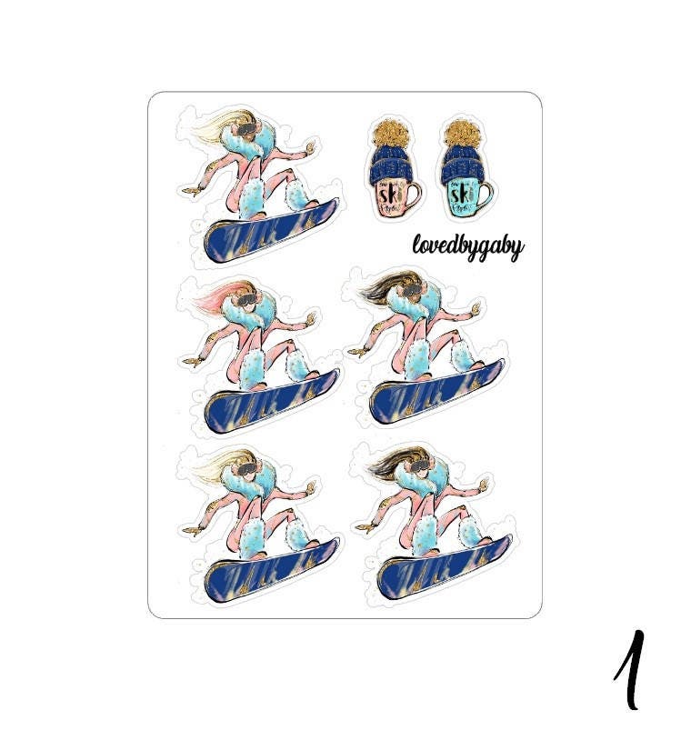 Lovedbygaby stickers "wintersports"