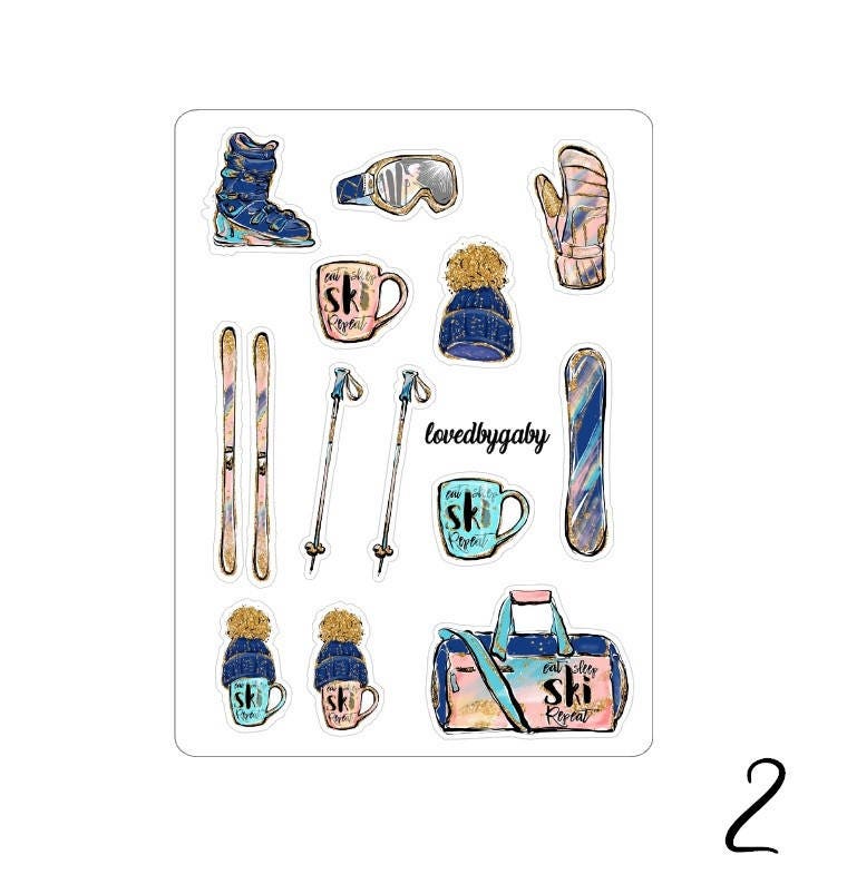 Lovedbygaby stickers "wintersports"
