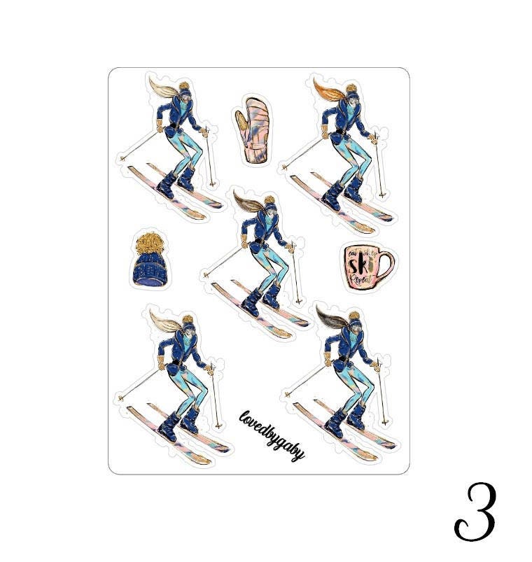 Lovedbygaby stickers "wintersports"