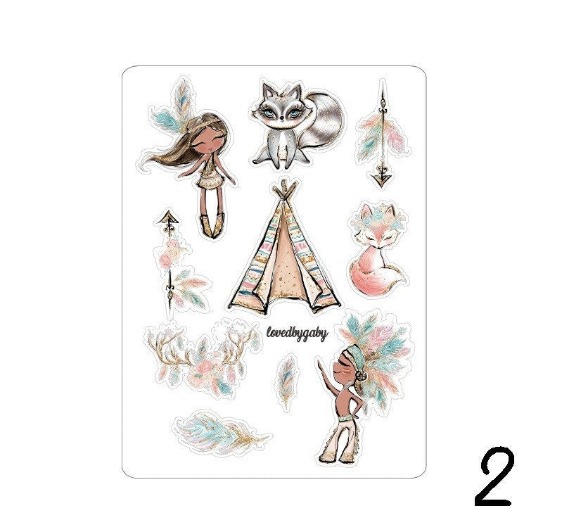 LovedbyGaby stickers "Boho forest"