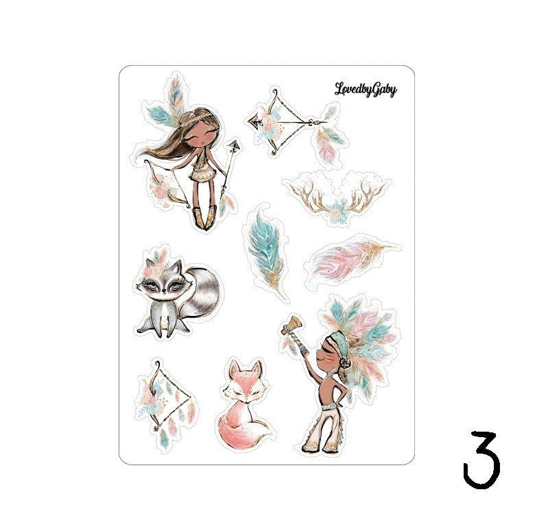 LovedbyGaby stickers "Boho forest"