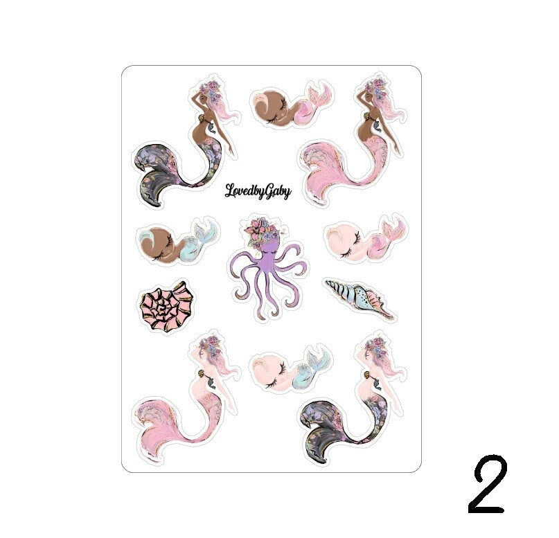 LovedbyGaby stickers "Mommy Mermaids"