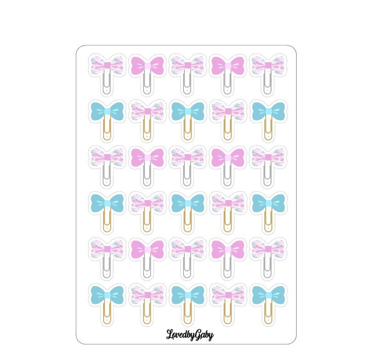 LovedbyGaby stickes "bowclips"