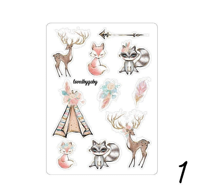 LovedbyGaby stickers "Boho forest"