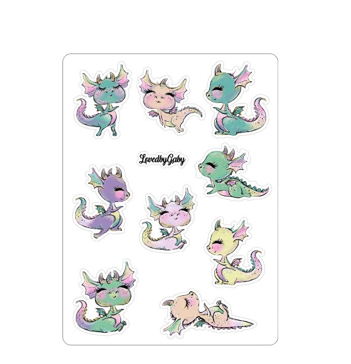 LovedbyGaby stickers "Dragons"