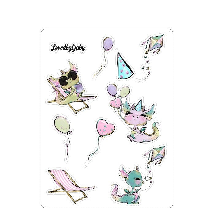 LovedbyGaby stickers "Dragons"