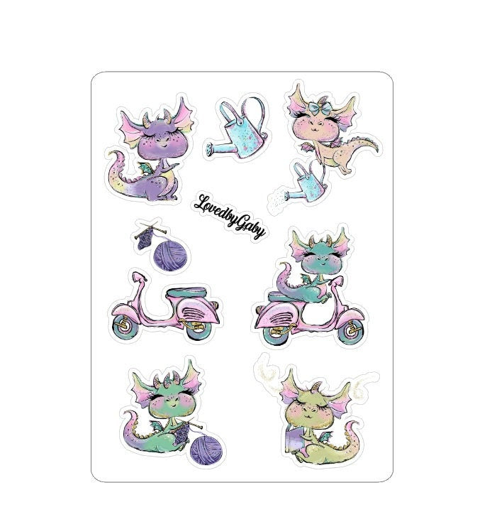 LovedbyGaby stickers "Dragons"