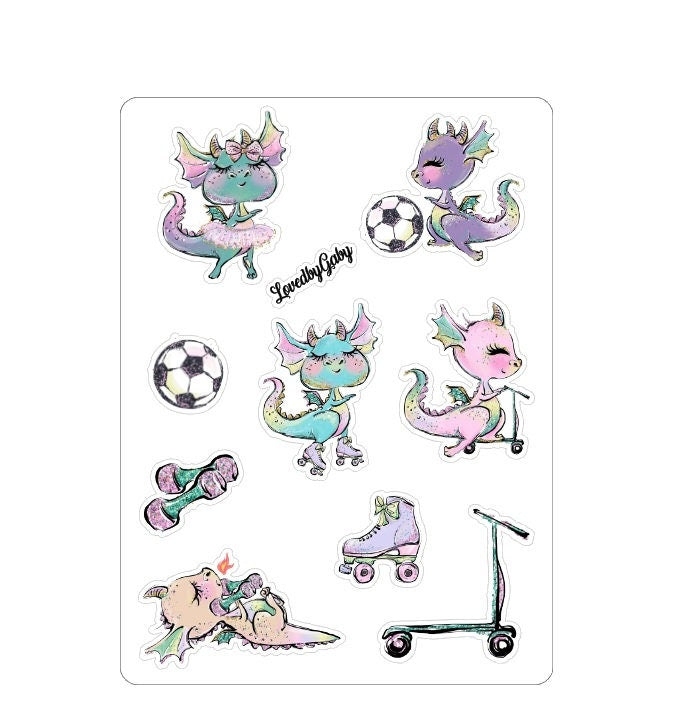LovedbyGaby stickers "Dragons"