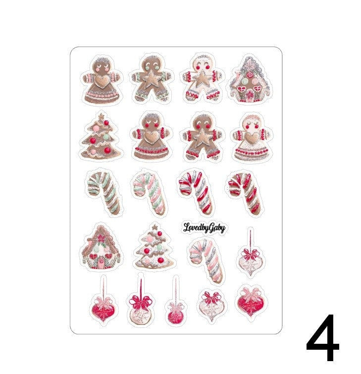 LovedbyGaby stickers "jolly christmas angels"