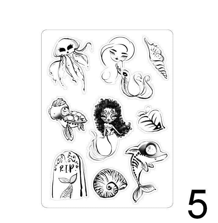 LovedbyGaby stickers "Halloween mermaids"