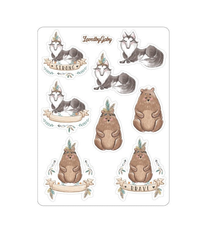 LovedbyGaby stickers "Be Brave"