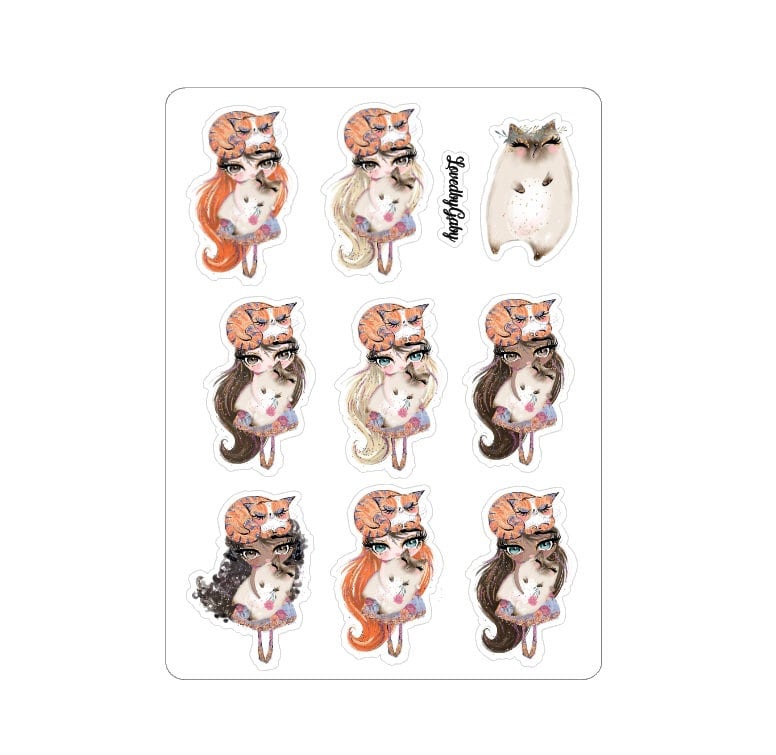 LovedbyGaby stickers "cats"