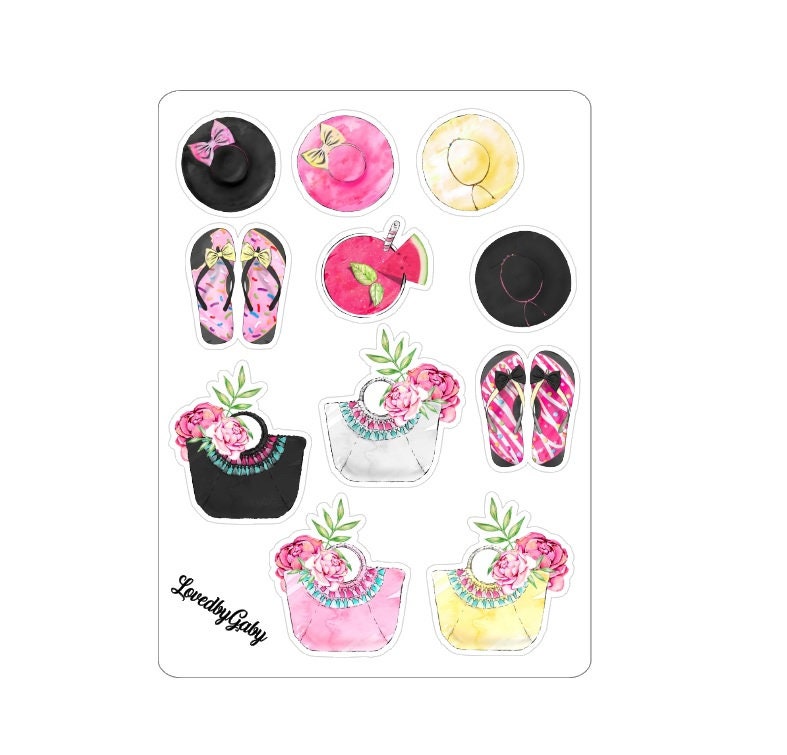 LovedbyGaby stickers "summer donuts"