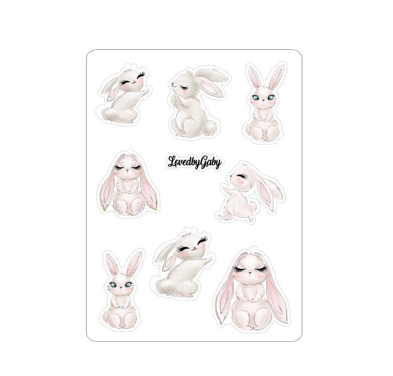 LovedbyGaby stickers "Bunnies"