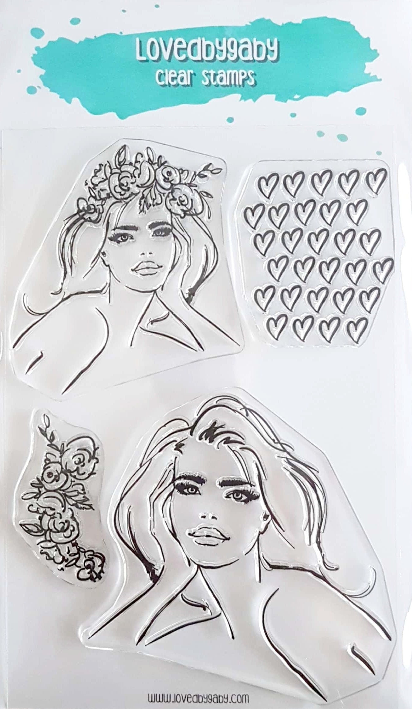 LovedbyGaby clear stamps "Awakenings girl"
