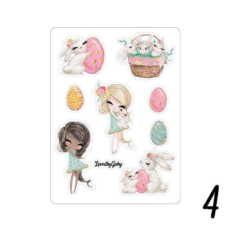 LovedbyGaby stickers "Easter bunnies"