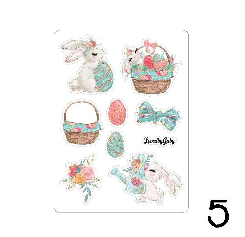 LovedbyGaby stickers "Easter bunnies"