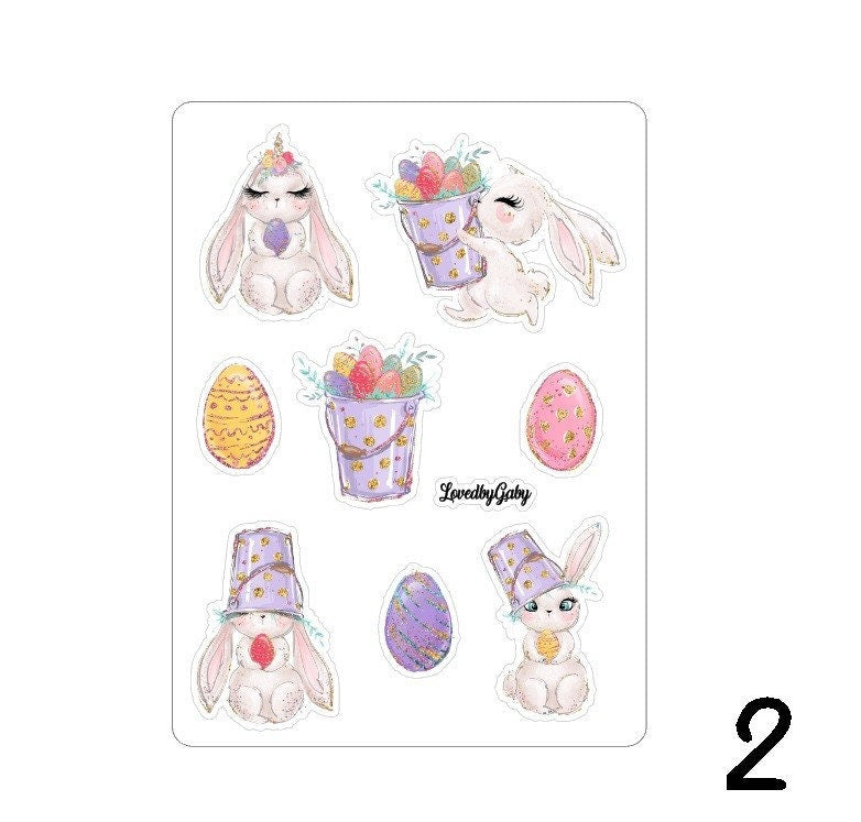 LovedbyGaby stickers "Easter bunnies"