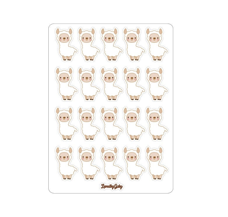 LovedbyGaby stickers "Alpaca"