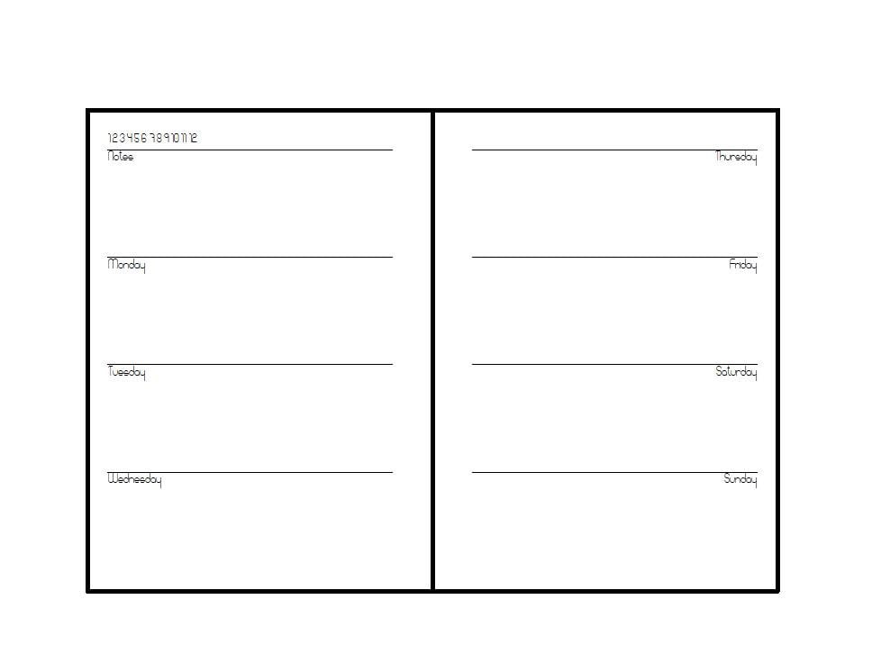 TN B6 notebooks "weekly"
