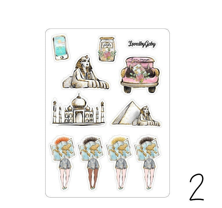 LovedbyGaby stickers "Wanderlust"