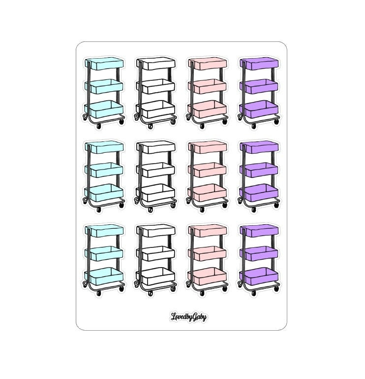 LovedbyGaby stickers "Craft cart"