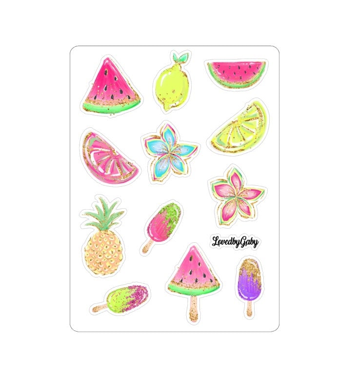 LovedbyGaby stickers "Summerday"