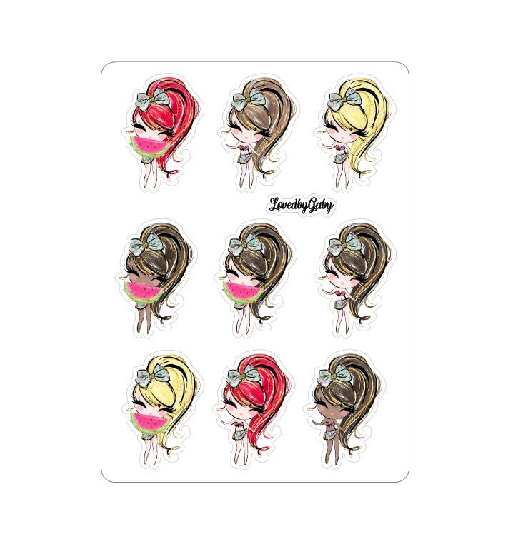 LovedbyGaby stickers "Summerday"