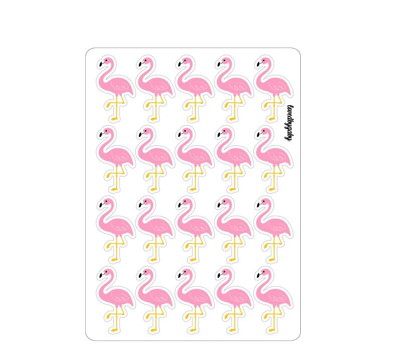 Flamingo stickers