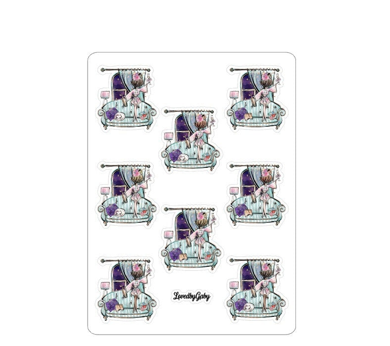 LovedbyGaby stickers "stay at home"