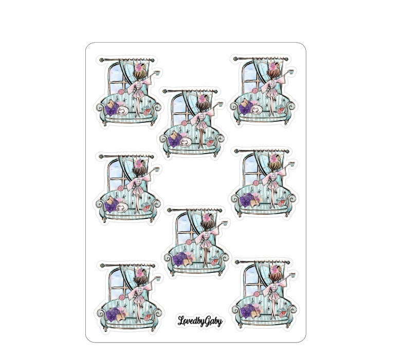 LovedbyGaby stickers "stay at home"