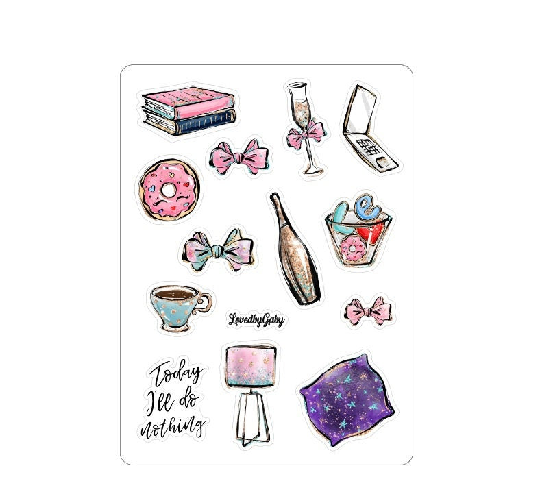LovedbyGaby stickers "stay at home"
