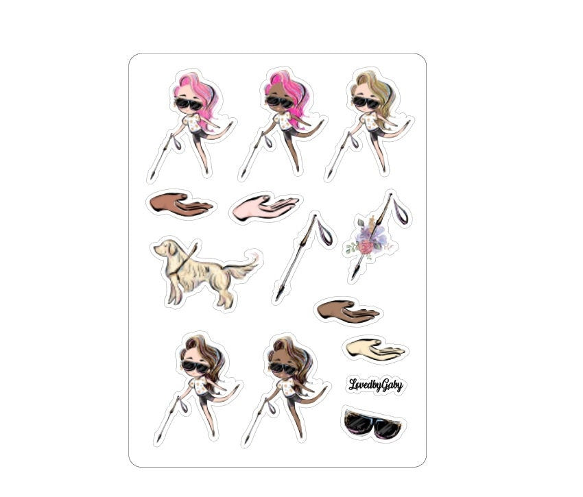 LovedbyGaby stickers "Disabilities"